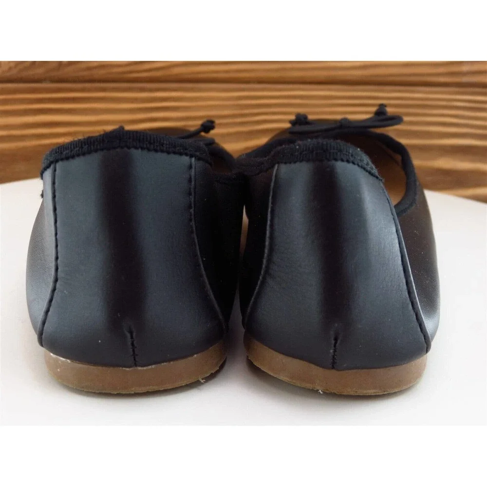 Cat & Jack Sz 4 Shoes Girls Youth Ballet Black Synthetic Slip On‎